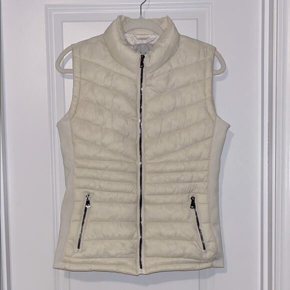 Snobbish Cream Quilted Puffer Vest - Picture 1 of 11